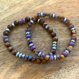 Semiprecious stone bracelets
